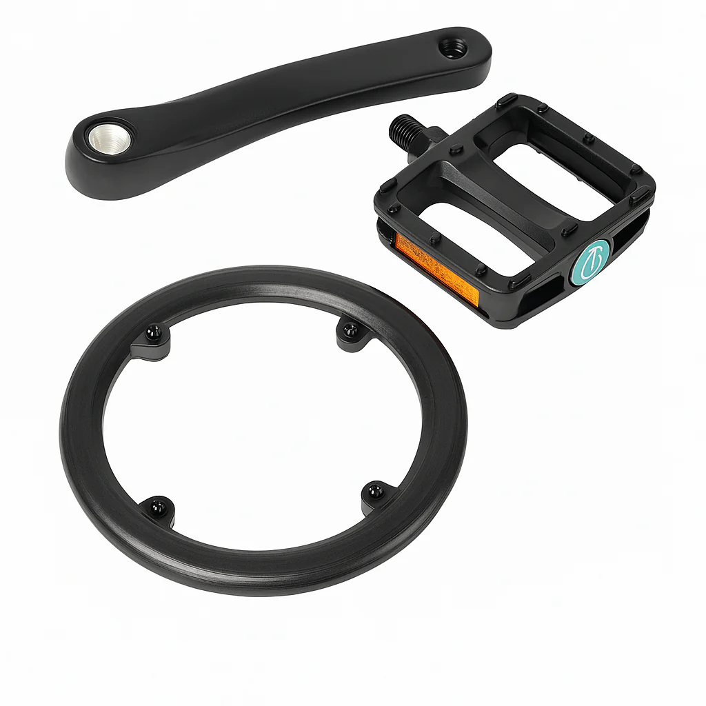 Linker Crankset voor V20 – 3-delig: Crank, Pedaal & Bescherming